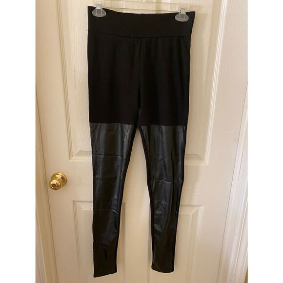 ASOS thigh high faux leather leggings - Picture 2 of 3